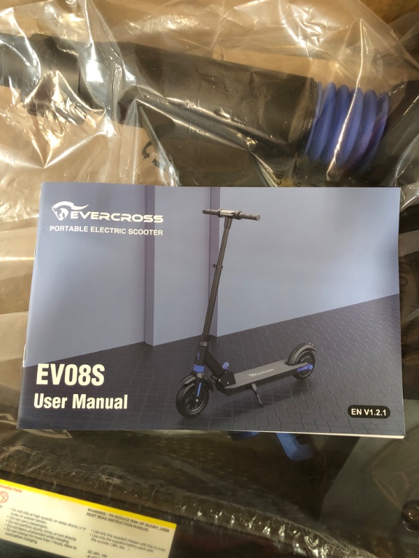 Photo 5 of *NEW**EVERCROSS Electric Scooter EV08S ,8'' Solid Tires, Folding Electric Scooter for Adult , Max Speed 15MPH, 12-15 Miles Range