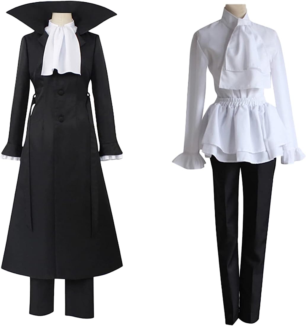 Photo 1 of MiBotong Bungo Stray Dogs Costume Set Unisex Cosplay Ryunosuke Akutagawa Clothes Pants Shirt Jacket L