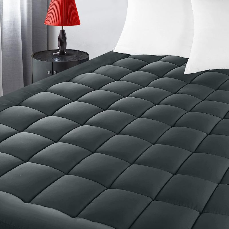 Photo 1 of  Mattress Pad Full Size Black 4ft x 6 ft **STOCK IMAGE REFERENCE ONLY/SEE PHOTOS**