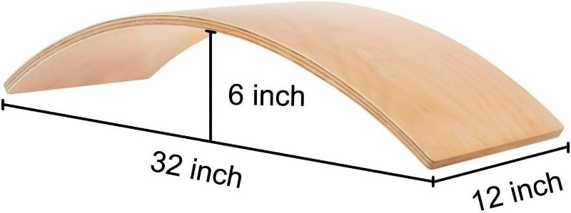 Photo 1 of  Wooden Balance Board, Wobble Board for Kids & Adults, 32-Inch