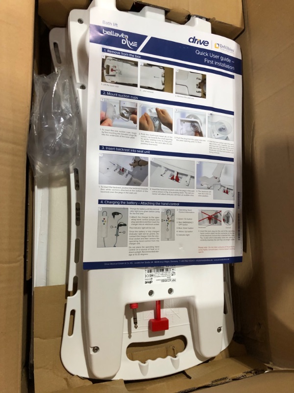 Photo 1 of ***Parts Only***Drive Medical 460900600 Hand Control for Bellavita Bath Lift