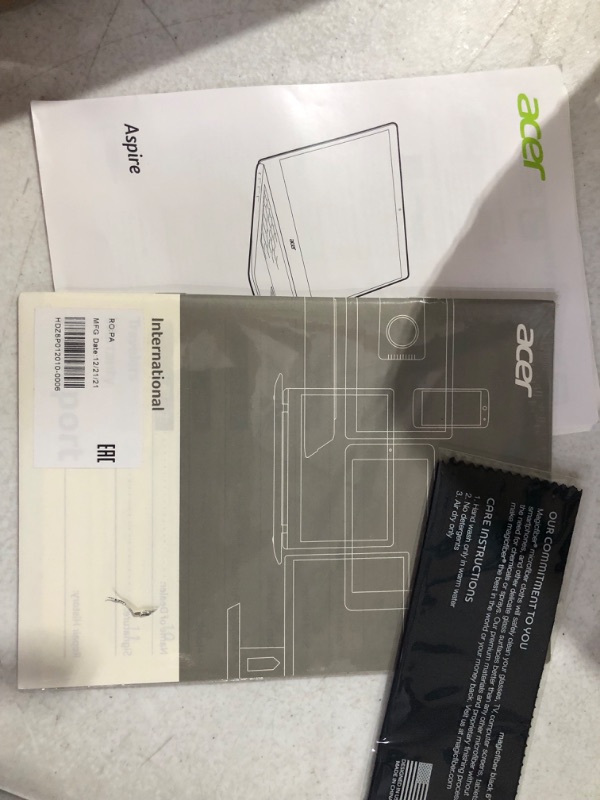 Photo 4 of **PARTS ONLY** Acer Aspire 5 Slim Laptop, 15.6 inches Full HD IPS Display, AMD Ryzen 3 3200U, Vega 3 Graphics, 4GB DDR4, 128GB SSD, Backlit Keyboard, Windows 10 in S Mode, A515-43-R19L, Silver R3 3200U Notebook Only
