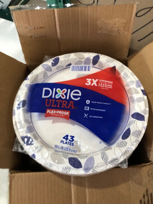 Photo 3 of Dixie Ultra Paper Plates, 10 1/16 inch, 4 Packs of 43 Plates