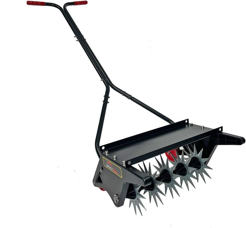 Photo 1 of **SEE NOTES** Brinly 18" Push Spike Aerator Black