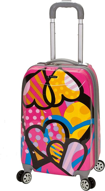 Photo 1 of Rockland Vision Hardside Spinner Wheel Luggage, Assorted/Multicolor, Carry-On 20-Inch