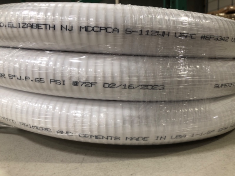 Photo 4 of  1.5" Dia Flexible PVC Pipe, Swimming Pool and Spa Hose, 72 FT 
