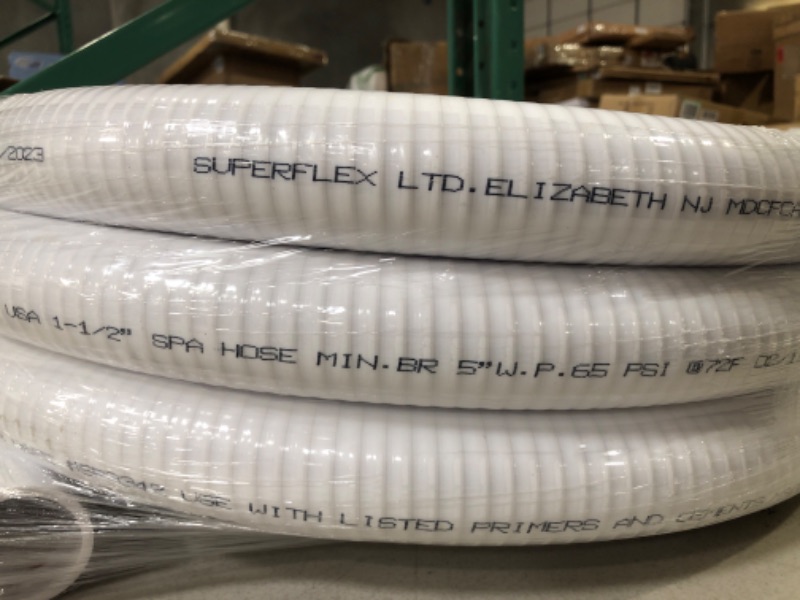 Photo 3 of  1.5" Dia Flexible PVC Pipe, Swimming Pool and Spa Hose, 72 FT 