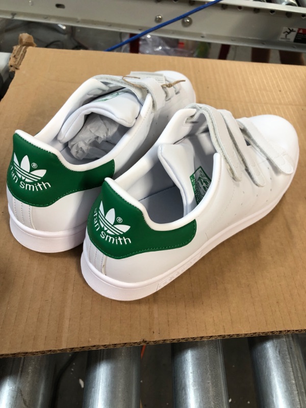 Photo 3 of adidas Originals Men's Stan Smith Sneaker 12 Core White/White/Green