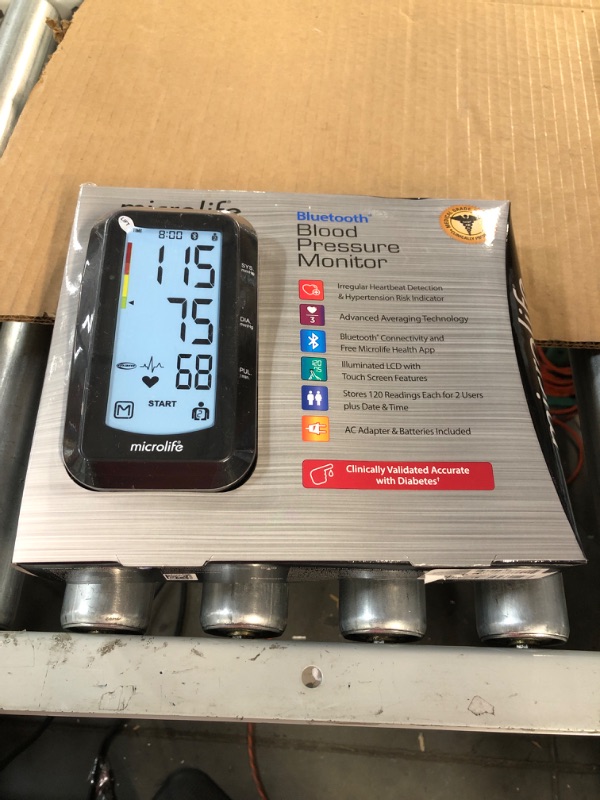 Photo 2 of Costco Microlife Bluetooth Upper Arm Blood Pressure Monitor with Irregular Heartbeat Detection Bluetooth Connectivity and Free Microlife Health App