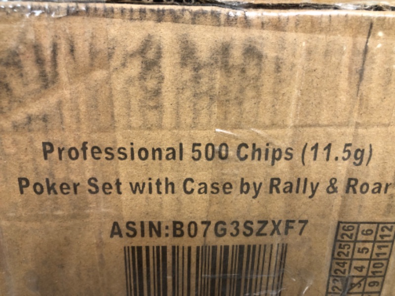 Photo 2 of [USED] Rally & Roar Professional 200, 300 or 500 Chips (11.5g) Poker Set with Case