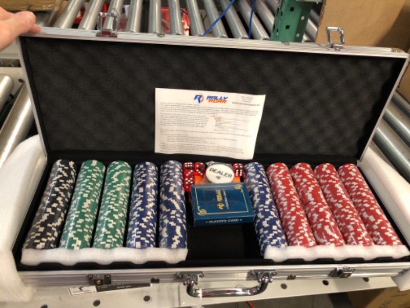 Photo 3 of [USED] Rally & Roar Professional 200, 300 or 500 Chips (11.5g) Poker Set with Case