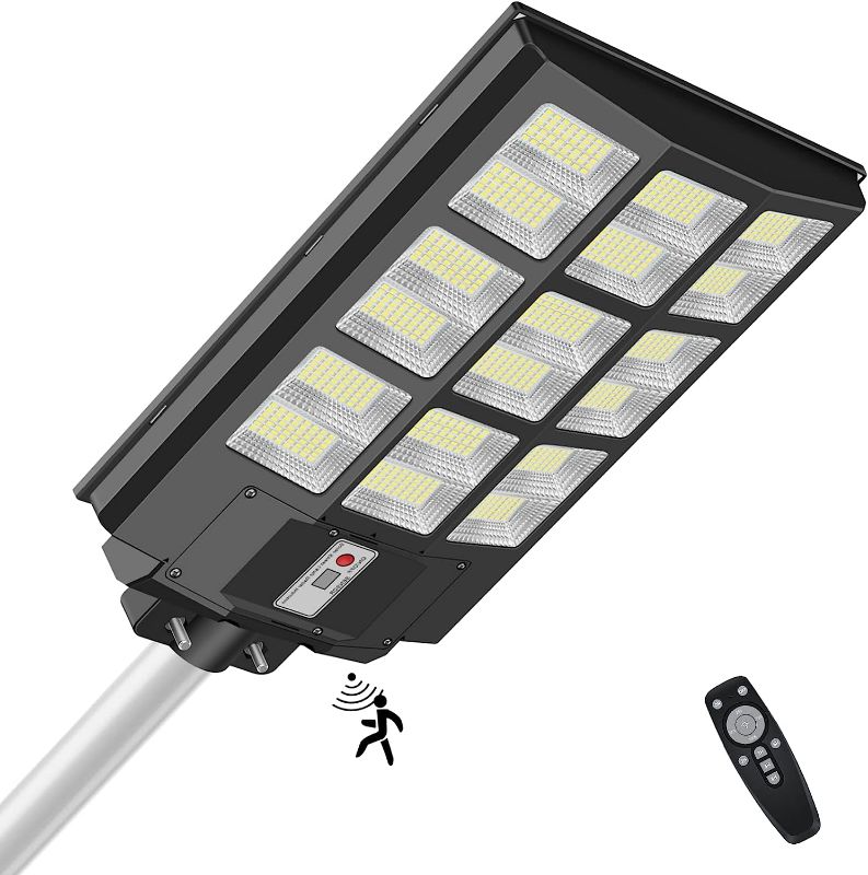 Photo 1 of *SEE NOTES* INSDEA 1000W Led Solar Street Light Outdoor, IP65 Waterproof Solar Security Flood Lights Motion Sensor