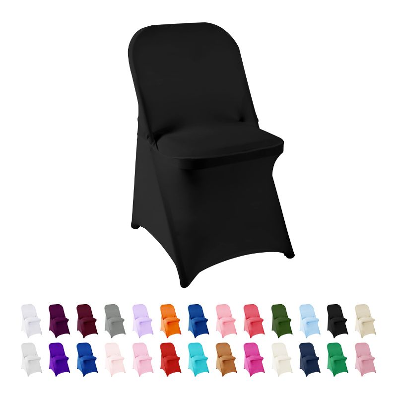 Photo 1 of  Room Folding Chair Covers,Removable Chair Cover Washable Protector Stretch Chair Cover for Party (PACK OF 4) 