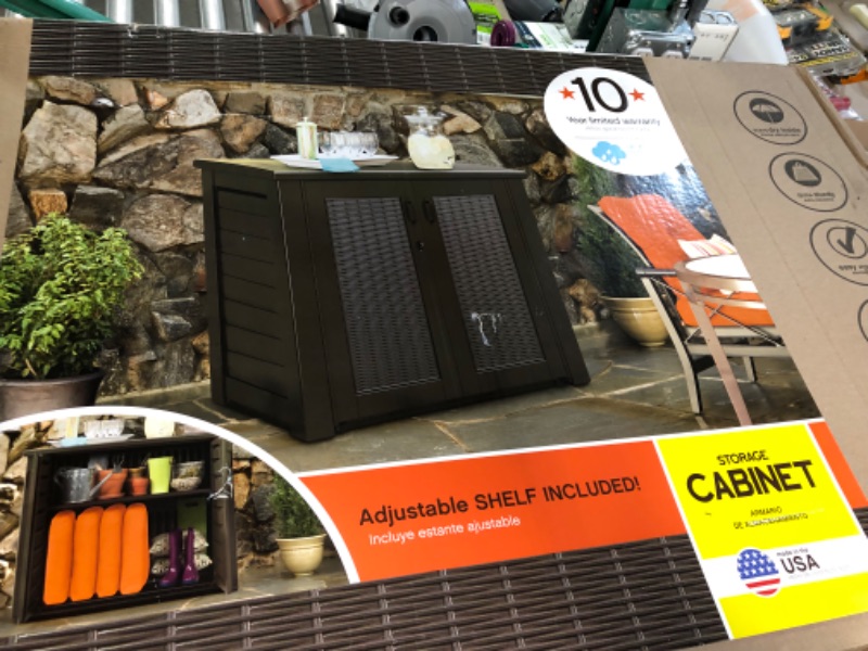 Photo 1 of **BRAND NEW**Bridgeport 123 Gal. Resin Patio Cabinet
