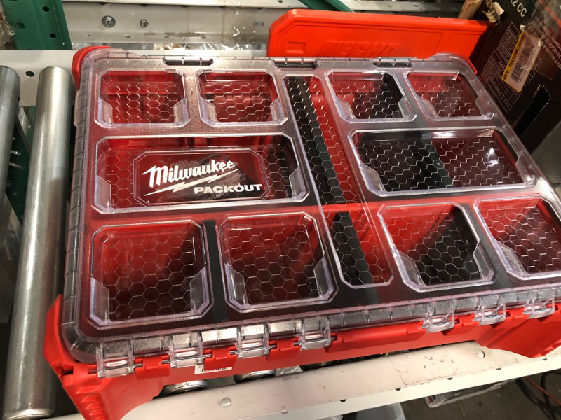 Photo 6 of **NEW W/TAG**Milwaukee PACKOUT 20 in. Deep Organizer with 6 Compartments and Quick Adjust Dividers