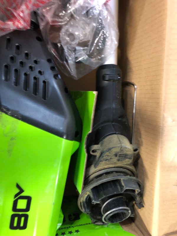 Photo 1 of Greenworks 80V 13-inch String Trimmer, Battery and Charger Not Included