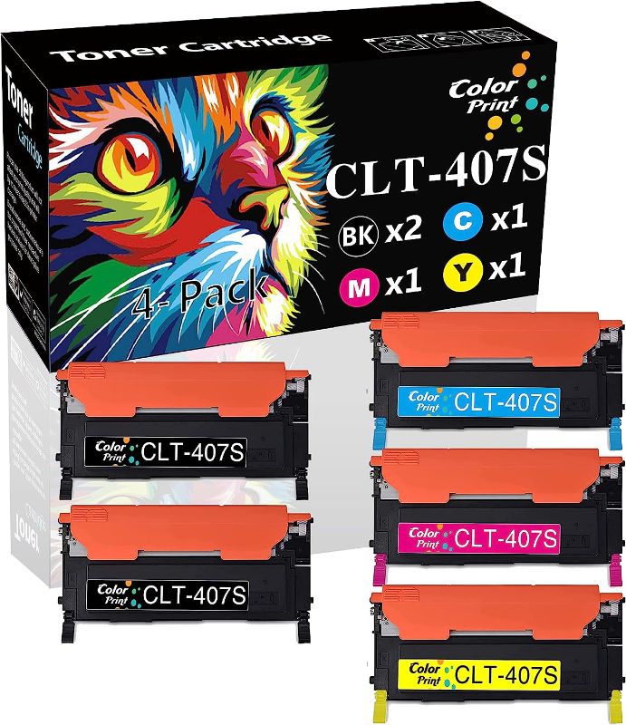 Photo 1 of 5-Pack ColorPrint Compatible CLP325 Toner Cartridge (2BK, 1C, 1M, 1Y)