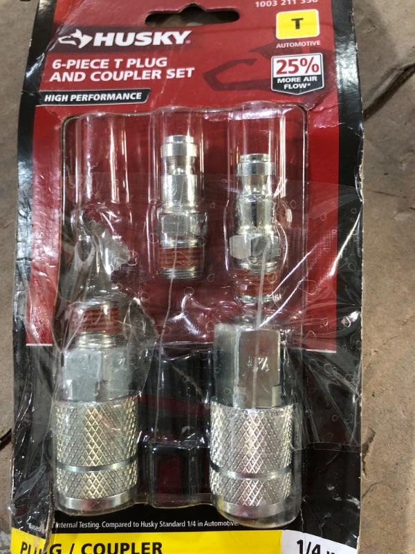 Photo 2 of 1/4 in. T-Coupler Plug with Increased Flow (6-Piece)