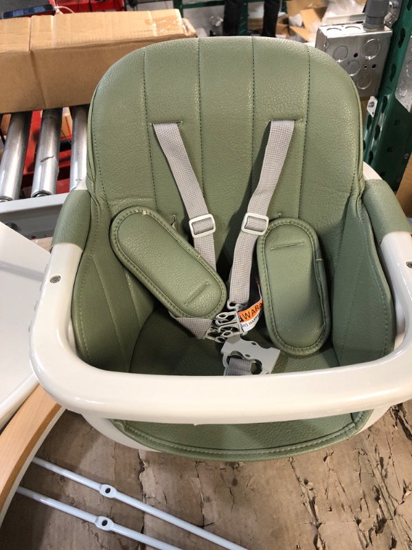 Photo 2 of 3-in-1 Wooden High Chair Made of Sleek Hardwood 