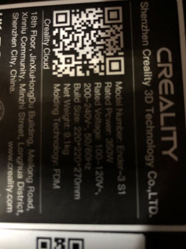 Photo 1 of Official Creality Ender 3 S1 3D Printer with Direct Drive Extruder CR Touch Auto Leveling High Precision Double Z-axis Screw Silent Board Printing Size 8.6X8.6X10.6in, Upgrade Ender 3 V2 for Beginners