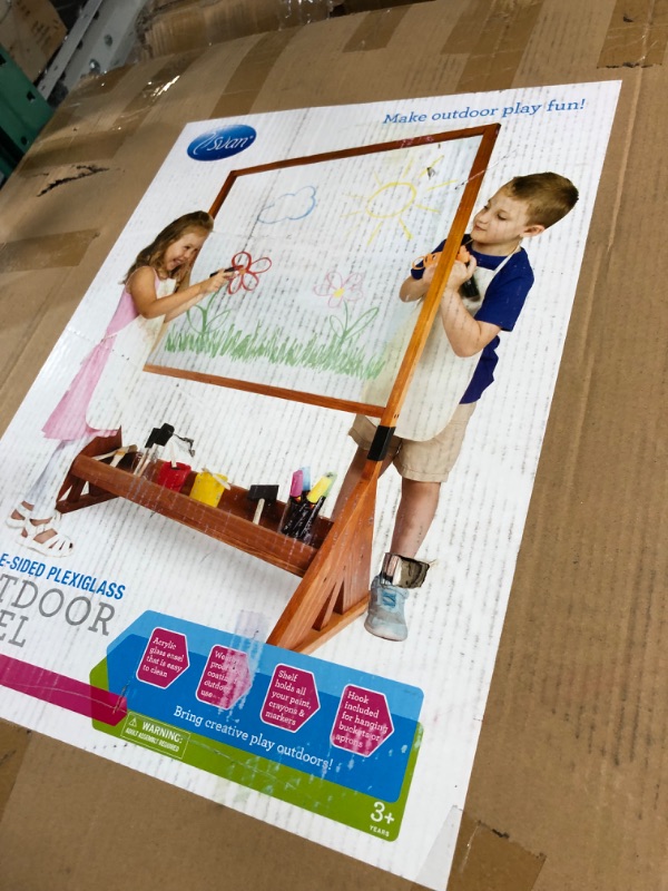 Photo 2 of Double Sided Indoor/Outdoor Plexiglass Art Easel (21 X 36 X 51 in) - Easy to ...
