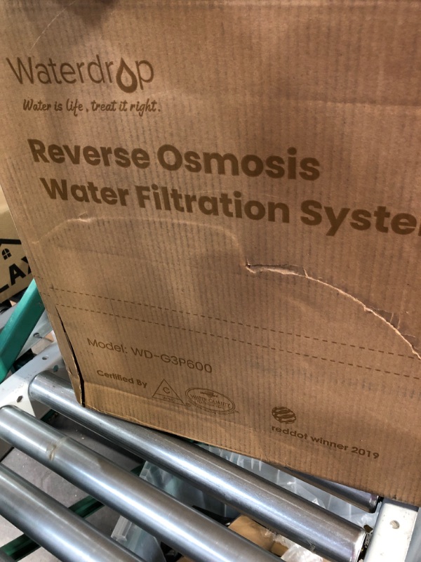 Photo 2 of **NEW88Waterdrop G3P600 Reverse Osmosis System, NSF Certified, Tankless RO Water Filter System, Under Sink RO System, TDS Reduction, 600 GPD, Smart LED Faucet, FCC Listed, USA Tech