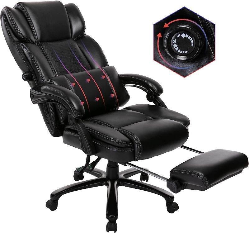 Photo 1 of **PARTS ONLY**
COLAMY Reclining Office Chair with Footrest