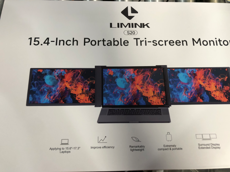 Photo 2 of **NEW**Portable Laptop Screen Triple Monitor-Llimink TriView S20