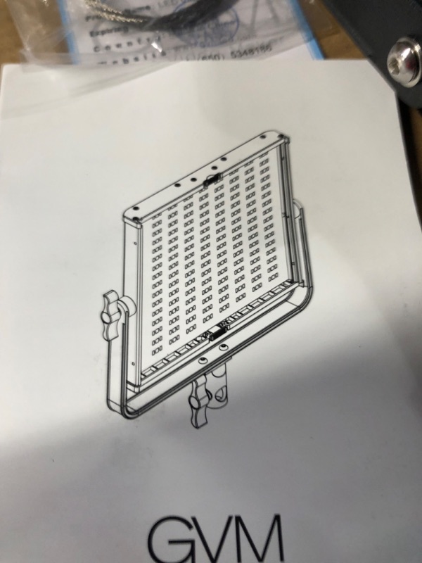 Photo 3 of GVM 50RS RGB LED Video Light, 50W Video Lighting Kit with APP Control, 360°Full Color Led Panel Light 