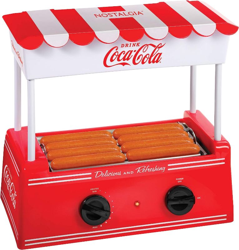 Photo 1 of (Missing 2 Poles) ** Nostalgia CKHDR8CR Coca Cola Hot Dog Roller