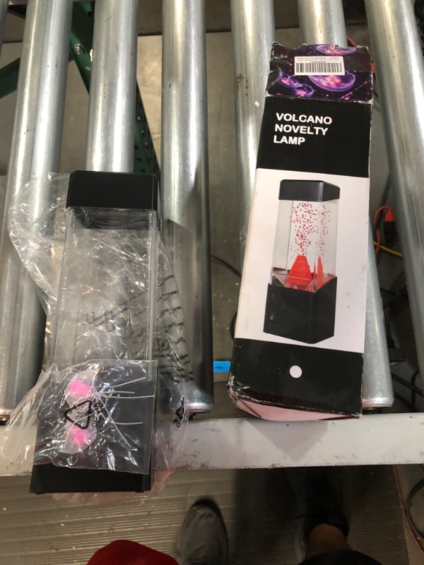 Photo 2 of *MISSING CONNECTION PLUG* SENCU Multi-Color Jellyfish Lava Lamps Black