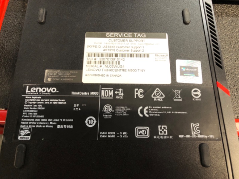 Photo 4 of Lenovo ThinkCentre M900 Tiny Desktop Computer, (Renewed)