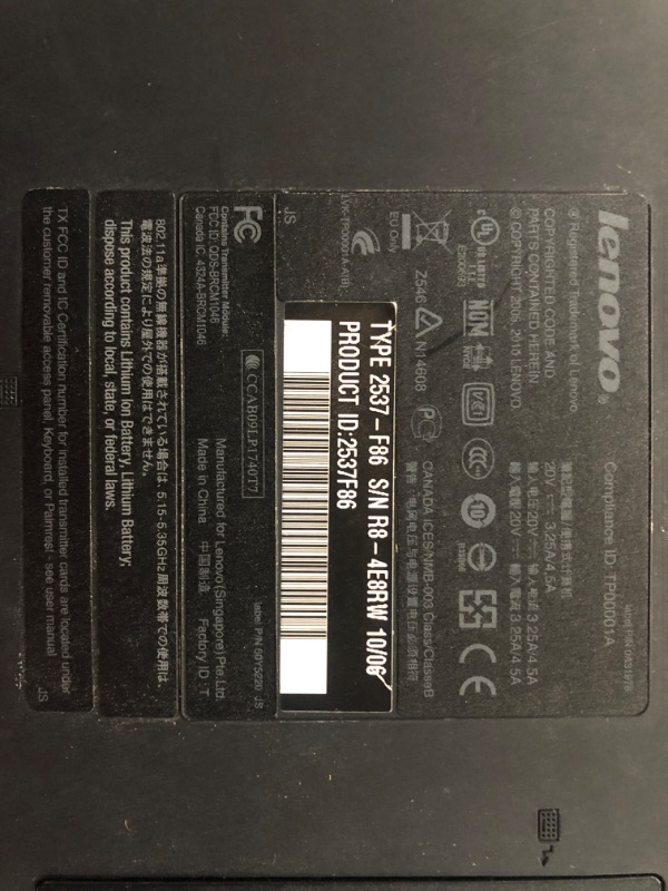 Photo 7 of [See Notes Below] Lenovo Thinkpad T410 Laptop
