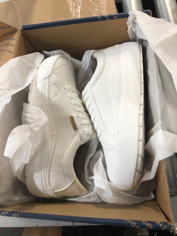 Photo 2 of Dr. Scholl's Shoes Women's Time Off Sneaker 6 White Smooth