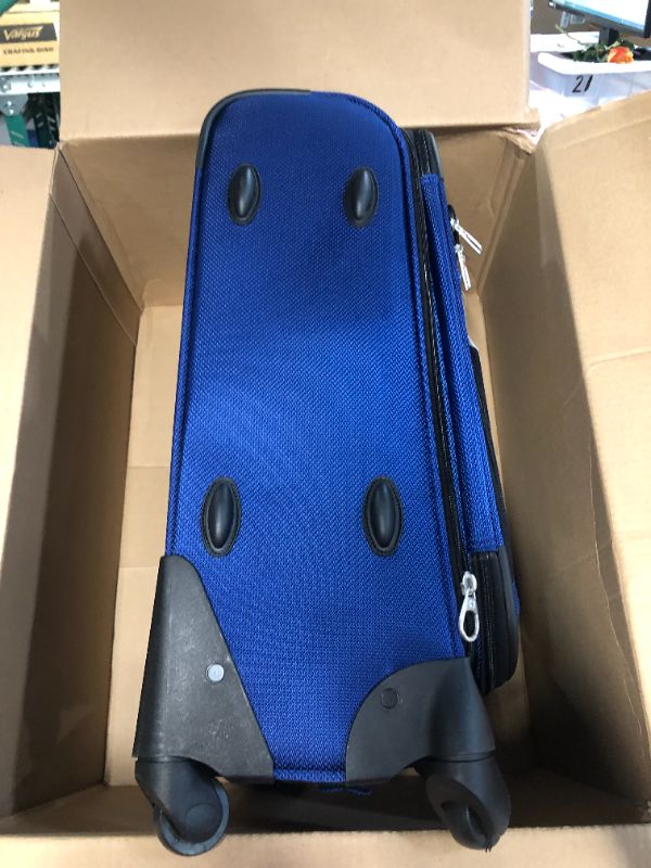 Photo 4 of **NEW WITH TAGS**SwissGear Sion Softside Expandable Roller Luggage, Blue, Carry-On 21-Inch Carry-On 21-Inch Blue