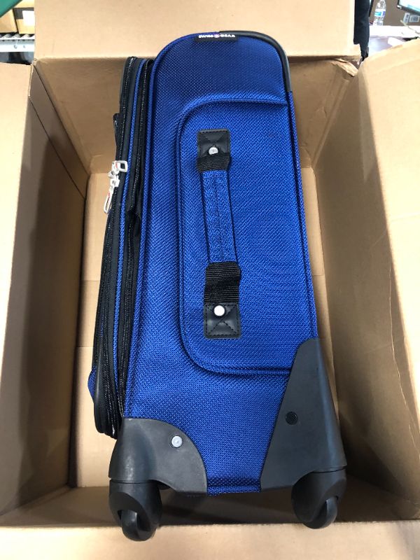 Photo 5 of **NEW WITH TAGS**SwissGear Sion Softside Expandable Roller Luggage, Blue, Carry-On 21-Inch Carry-On 21-Inch Blue