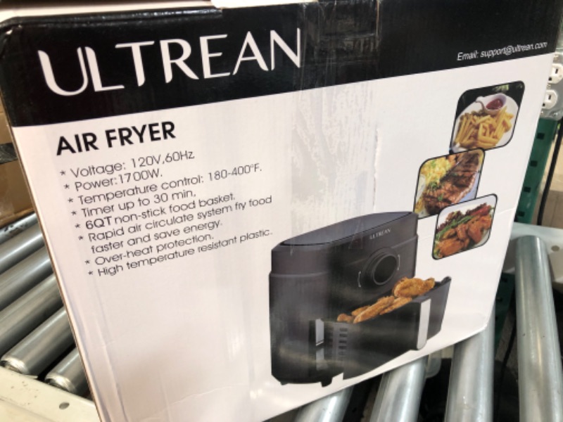 Photo 5 of **LIKE NEW**Ultrean Air Fryer, XL 6 Quart 8-in-1 Electric Hot Air Fryer Oven Oilless Cooker