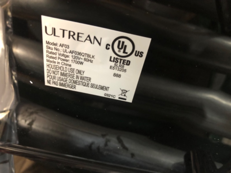 Photo 3 of **LIKE NEW**Ultrean Air Fryer, XL 6 Quart 8-in-1 Electric Hot Air Fryer Oven Oilless Cooker