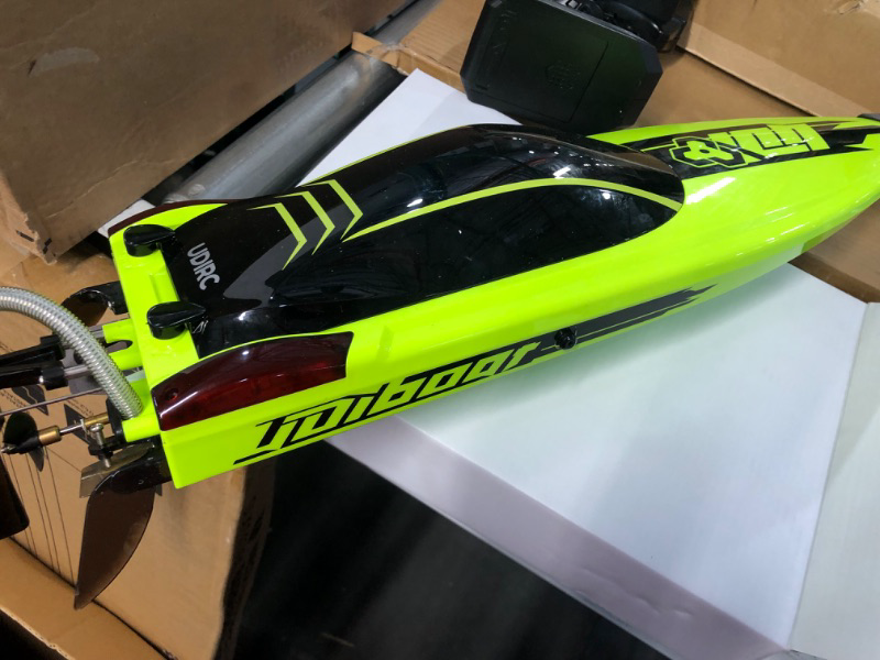 Photo 3 of **NEW**Cheerwing 22" Large RC Racing Boats, Brushless Remote Control Boat 40 Km/h with LED Lights High Speed for Adults and Kids Chartreuse