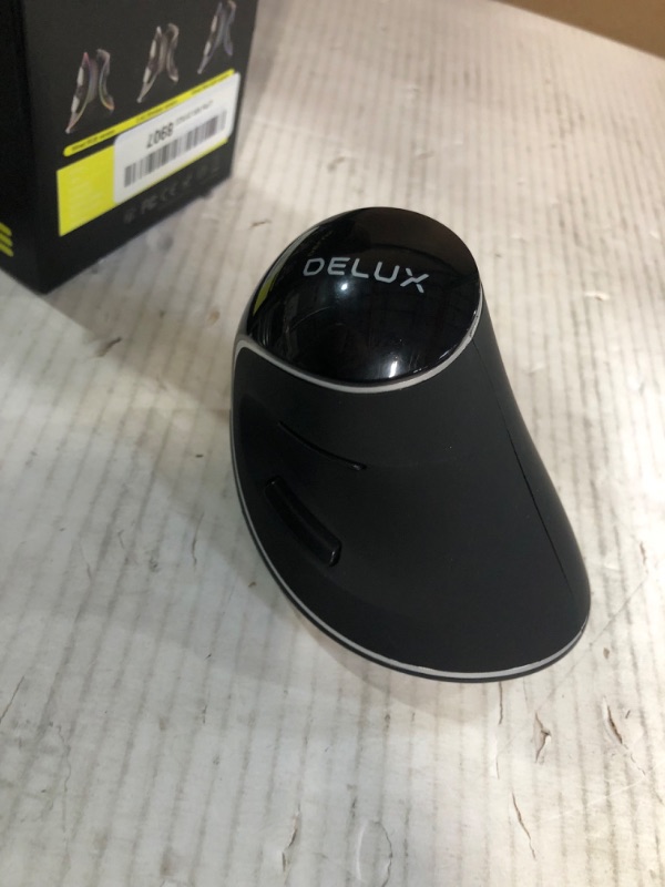 Photo 2 of DELUX Ergonomic Mouse Wireless, Vertical Silent Mouse with 2.4G USB Receiver, 3 Adjustable DPI (800/1200/1600), 6 Buttons, Removable Wrist Rest