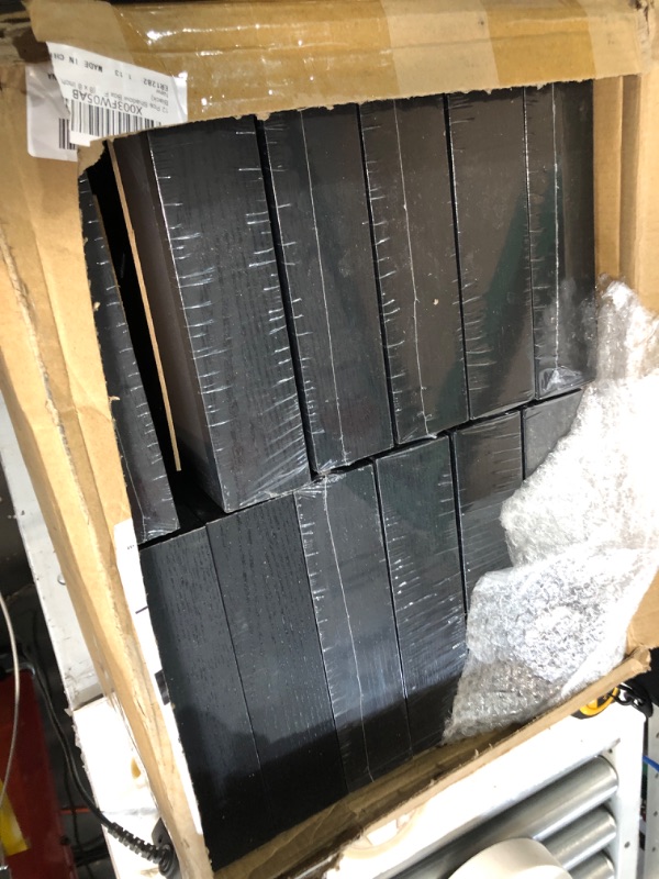 Photo 1 of Tuanse 12 Pcs Shadow Box Frame Wood Display Case Shadow Box Frame Shadow Box Picture Frame 6.5 x 6.5 Inch Black