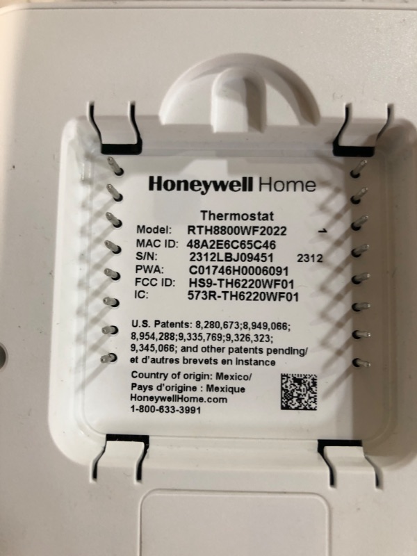 Photo 2 of Honeywell Home RTH9600WF Smart Color Thermostat ENERGY STAR Wi-Fi Programmable Touchscreen Alexa Ready 