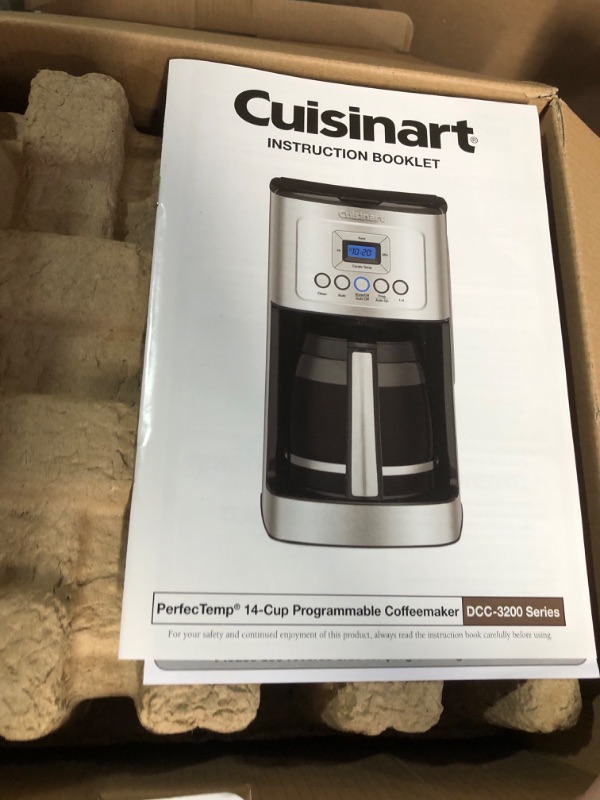 Photo 2 of *LEAKS**Cuisinart 14-Cup Programmable Coffeemaker - Stainless Steel - DCC-3200P1