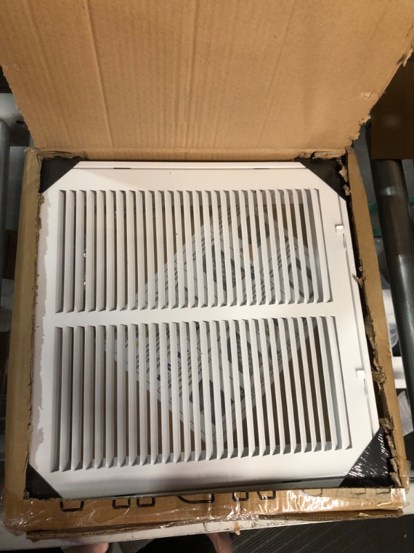 Photo 2 of 14"W x 14"H [Duct Opening Measurements] Steel Return Air Filter Grille