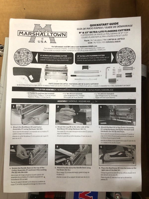 Photo 3 of (SEE NOTES) Marshalltown Flooring Shear, XXL Tapping Block, Heavy Duty Pull Bar, The Ultimate Flooring Bundle