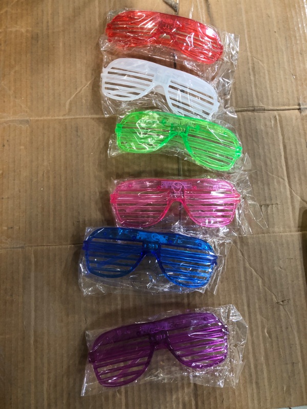 Photo 2 of (SEE NOTES) Led Glasses, 6 Colors MULTI PACK