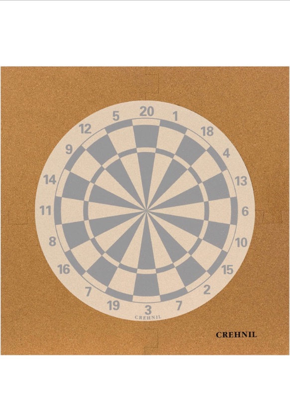 Photo 1 of *SEE NOTES* CREHNIL Cork Dart Board Wall Protection Dartboard Backboard Protector