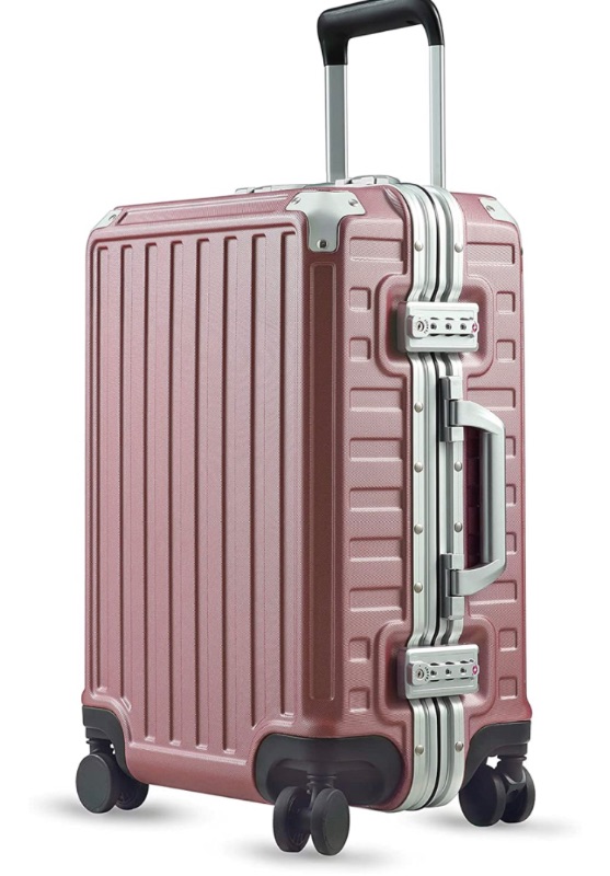 Photo 1 of LUGGEX Hard Shell Carry On Luggage with Aluminum Frame 