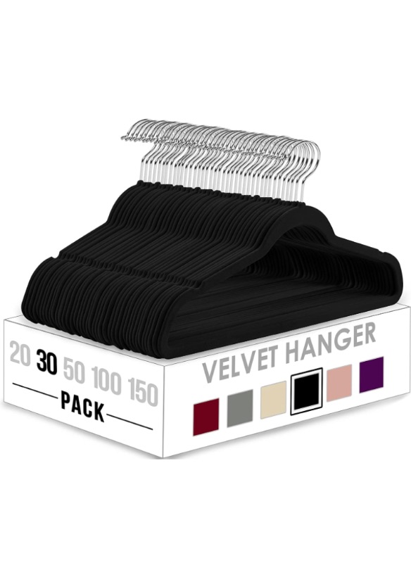 Photo 1 of Utopia Home Premium Velvet Hangers 30 Pack - 