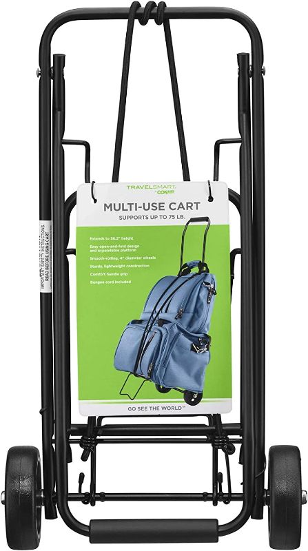 Photo 1 of **SEE NOTES**
Conair Dolly Cart for Travel, Luggage Cart, Utility Cart for Moving, Travel, and Shopping in Black by Travel Smart